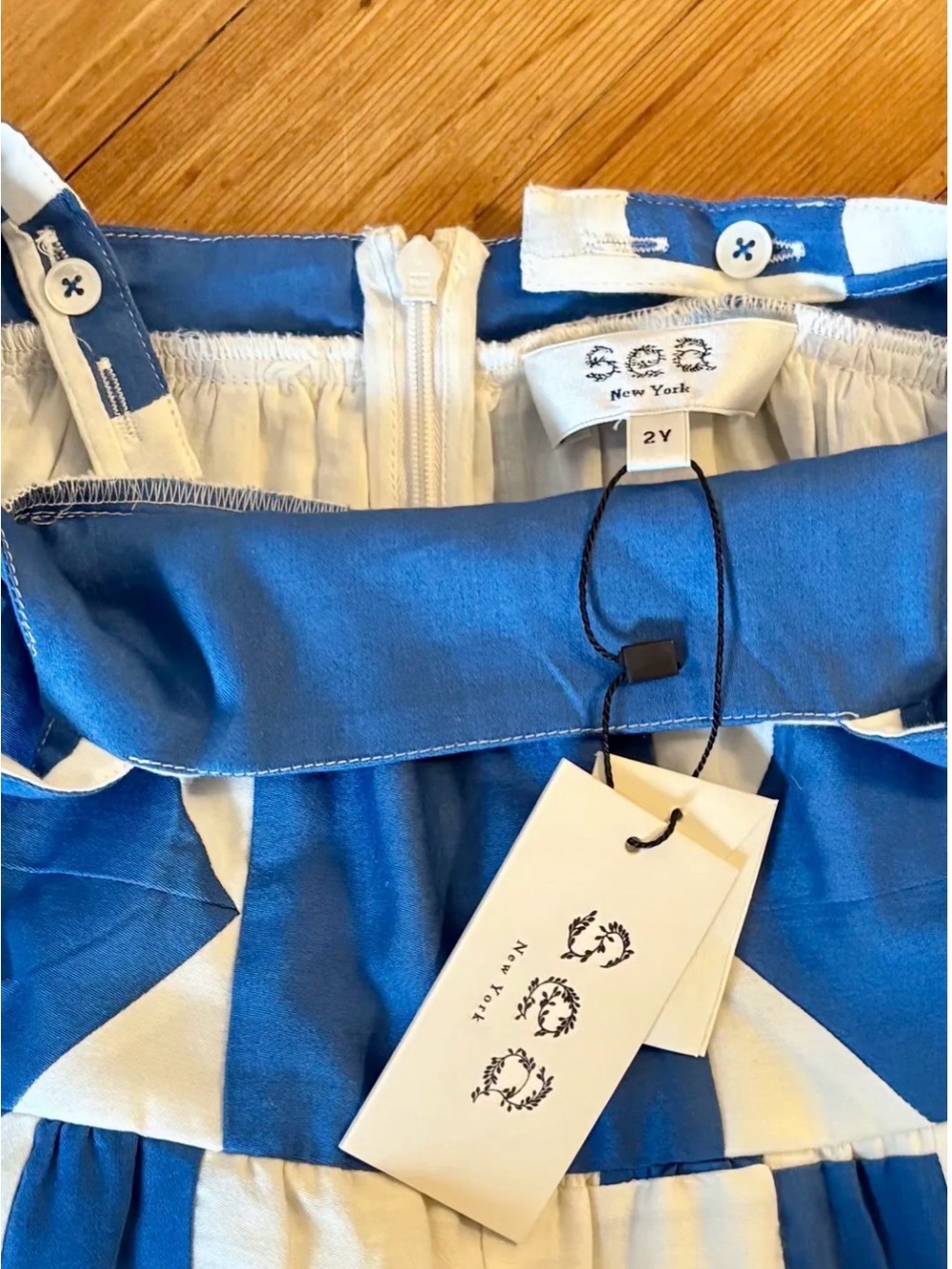 SEA NEW YORK Tanya Patchwork Kids Toddler Girls Sun Dress 2Y NWT - Picture 3 of 5